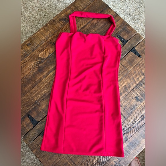 Nasty Gal Halter Collar Bodycon Mini Dress - Picture 3 of 3